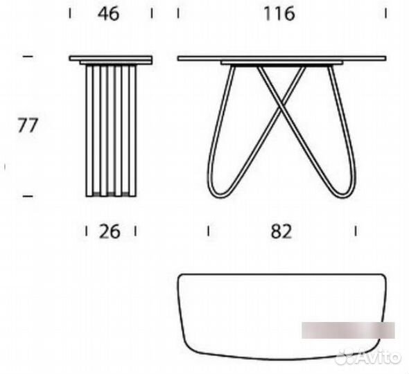 241820 Консоль Tonin Casa Arpa T/6470