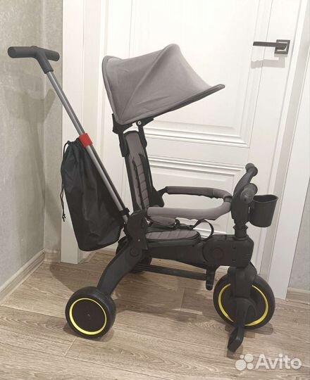 Детский велосипед Luxmom с ручкой, складной