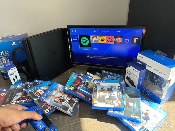 Sony playstation 4 slim PS4 510 игр