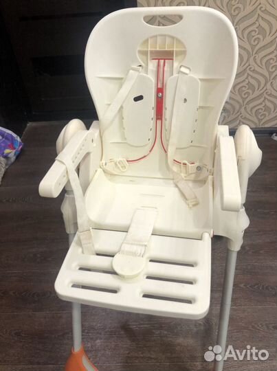 Стульчик для кормления и шезлонг chicco pollу