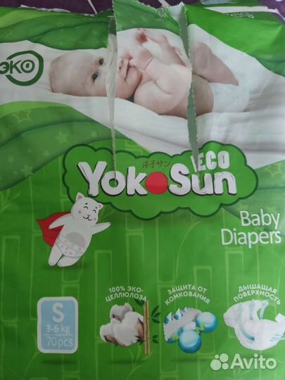 Подгузники yokosun s
