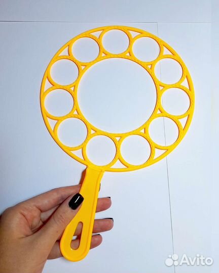 Набор ракеток и поднос 20 см для мыльного шоу