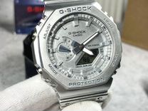 Часы G-Shock 2100B серебристый металлик