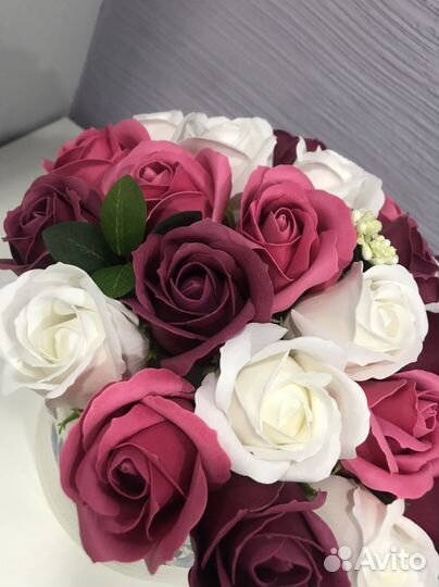 Букет из мыльных роз 27 шт