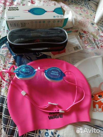 Очки,футляр, шапочка Новые Madwave