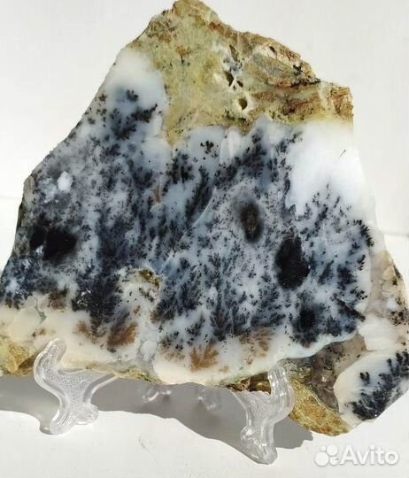 Минерал опал кальцит пластина