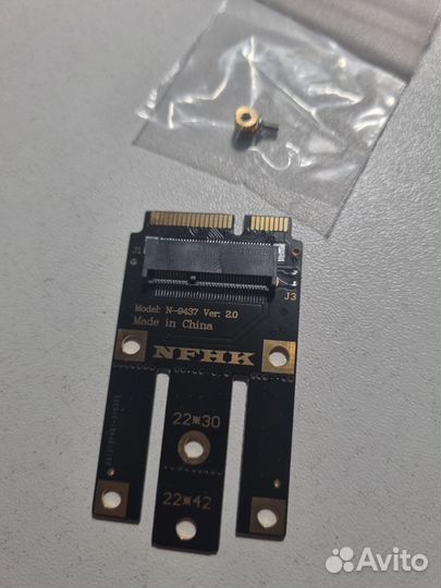 Адаптер M2 key (A+E) для mini Pcie Wi-Fi Bluetooth