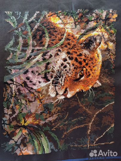Картина вышитая крестом ручная работа