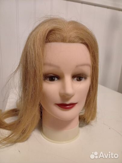 Голова для стрижки из натуральных волос