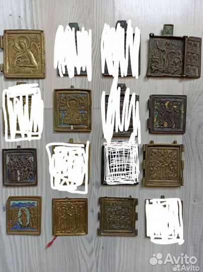 Иконки, складни, кресты 18-19век