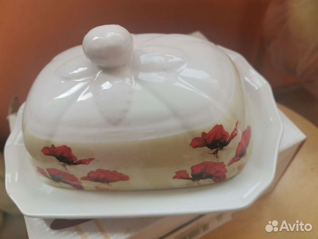 Масленка керамическая новая