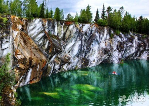 Мраморный каньон Рускеала + водопад Ахвенкоски
