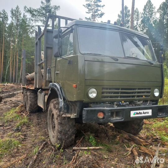 Лесовоз (сортиментовоз) КАМАЗ 43101 с КМУ Велмаш-С, 1993