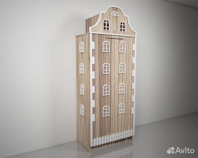 Подъемная откидная шкаф кровать домик детская Б-32