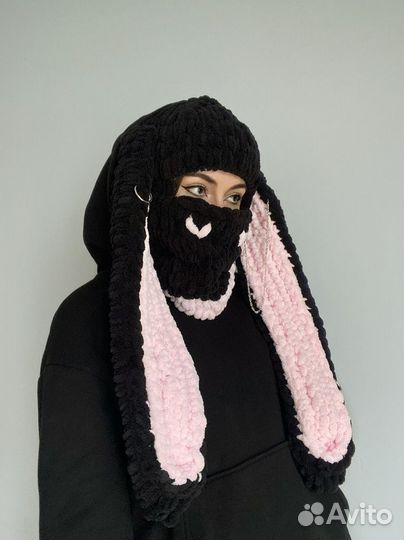 Балаклава из плюшевой пряжи