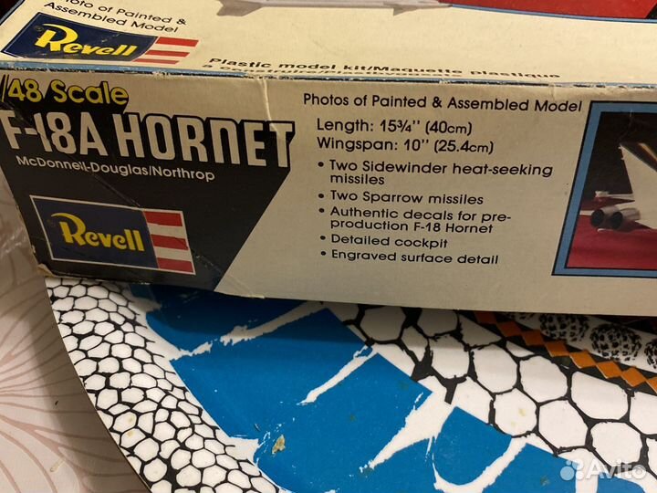Сборная модель самолета F-18A hornet