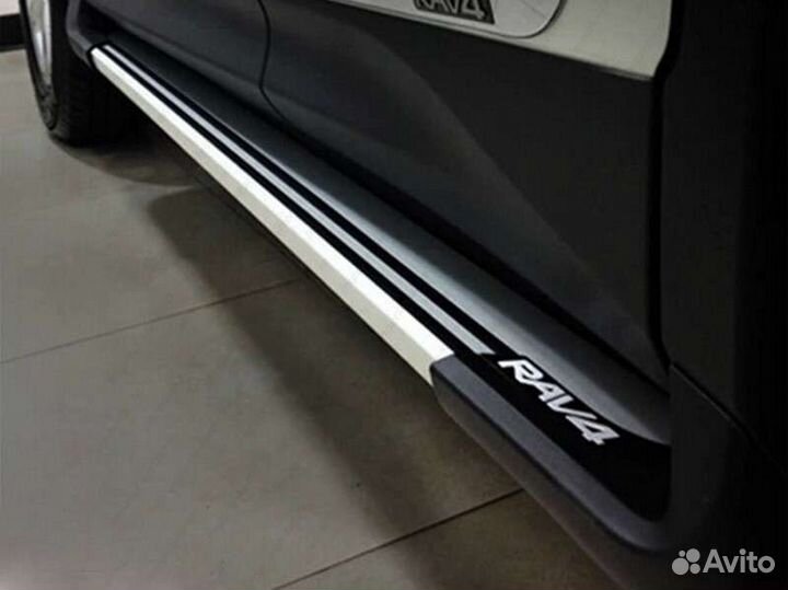 Пороги OEM Tuning для Toyota RAV4 2013-2015