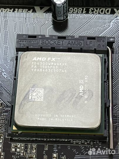 Процессор AMD FX6300 матплата ASRock 960GM-VGS3