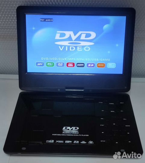 Портативный DVD плеер + ЖК телевизор PR-1128