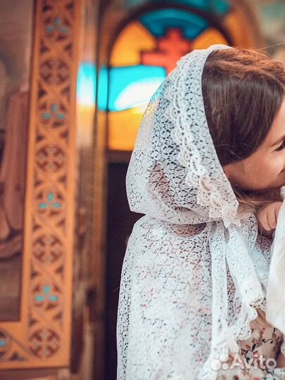 Платок на крещение и на венчание в храм Аренда