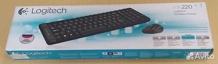 Клавиатура+мышь беспроводная Logitech MK220