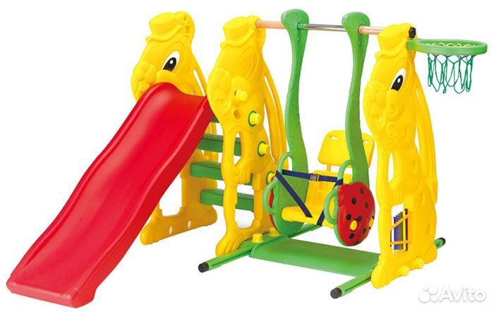 Прокат Аренда Горка Заяц+Качели