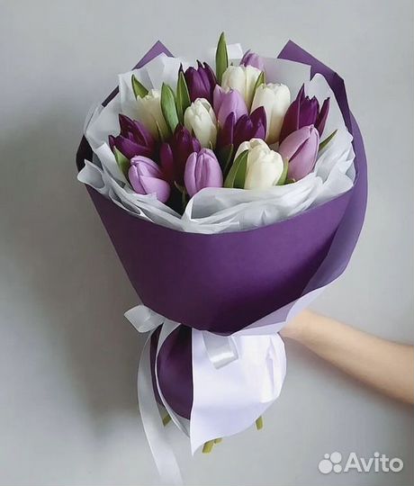 Тюльпаны к 8 марта, букет из тюльпан