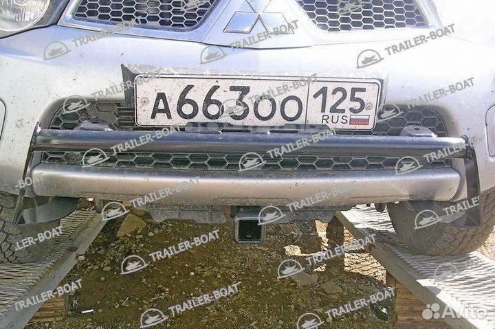 Фаркоп передний Mitsubishi L200 2007-2016, под квадрат, 3861