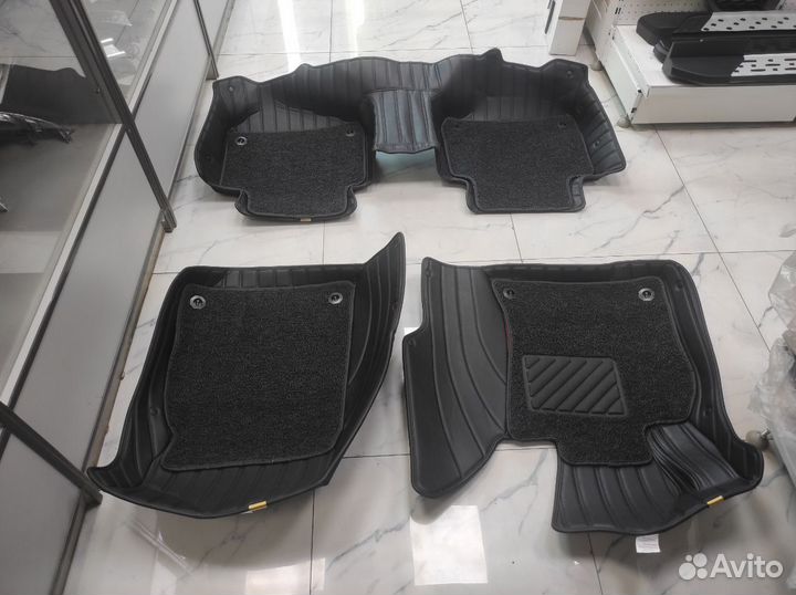 Коврики салона кожаные с ворсом Mercedes GLE X166