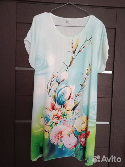 Платье-туника летнее(пляжное),р.48-50