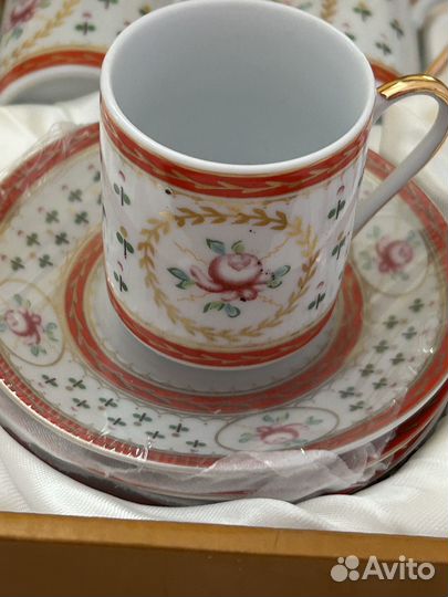 Кофейный сервиз yamasen, 25 кт позолота