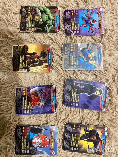 Карточки человек паук герои и злодеи