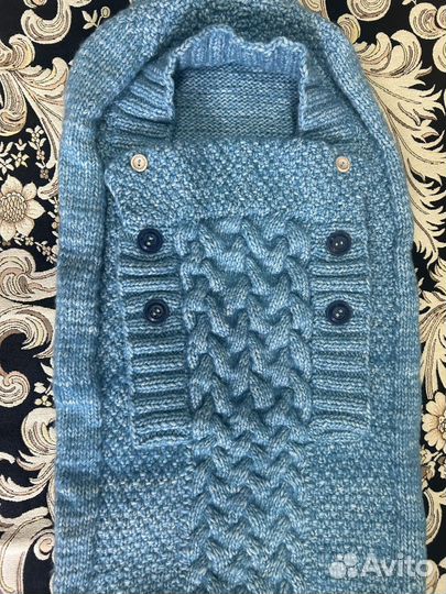 Конверт вязанный ручная работа