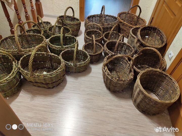 Корзины плетеные из лозы