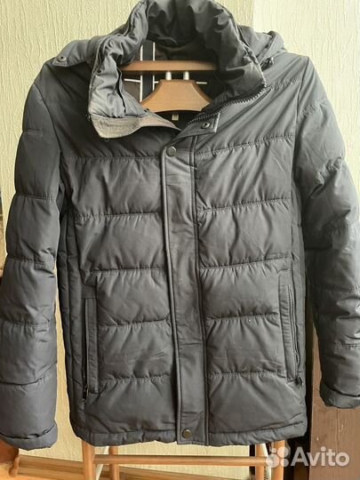 Куртка мужская зимняя, размер 46, с капюшоном