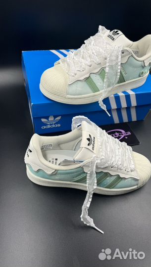 Adidas superstar cappuccino blue