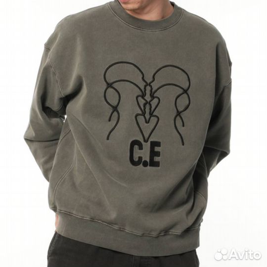 Свитшот cavempt серый oversize cav empt