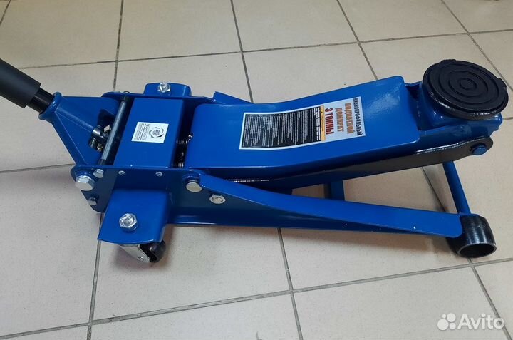 Домкрат подкатной низкопрофильный г/п 3т, 75-505мм