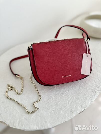 Сумка женская Coccinelle Anne оригинал красная