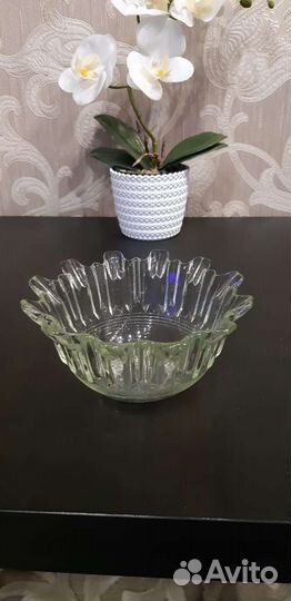 Салатники, вазы хрустальные