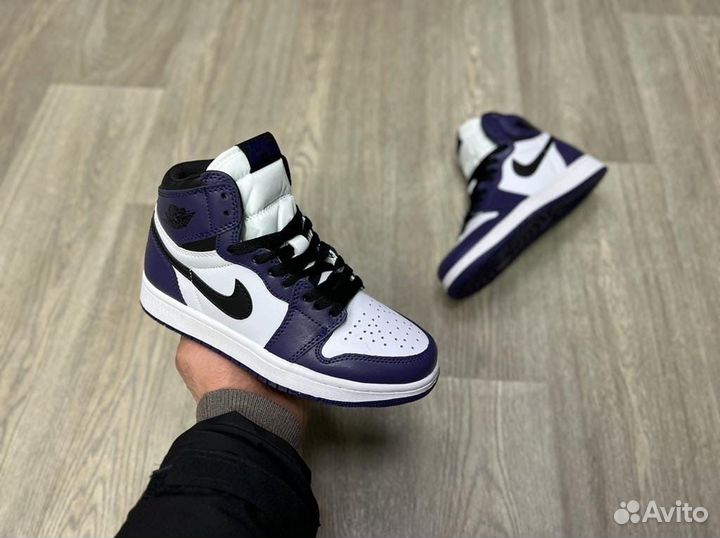 Кроссовки Air Jordan 1 Court Purple (36-45)