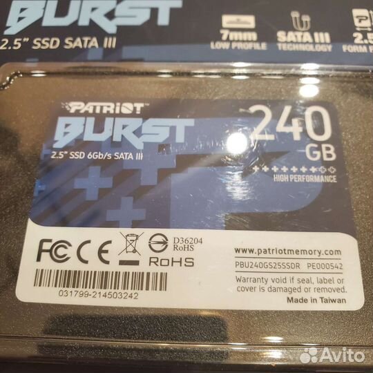 SSD диск Patriot 2.5