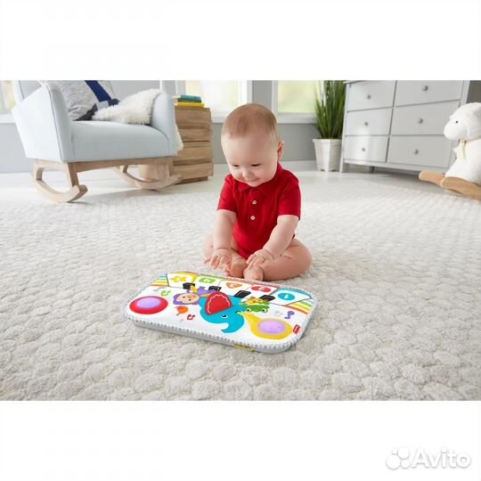 Пианино мягкое игрушка fisher price нажимай играй