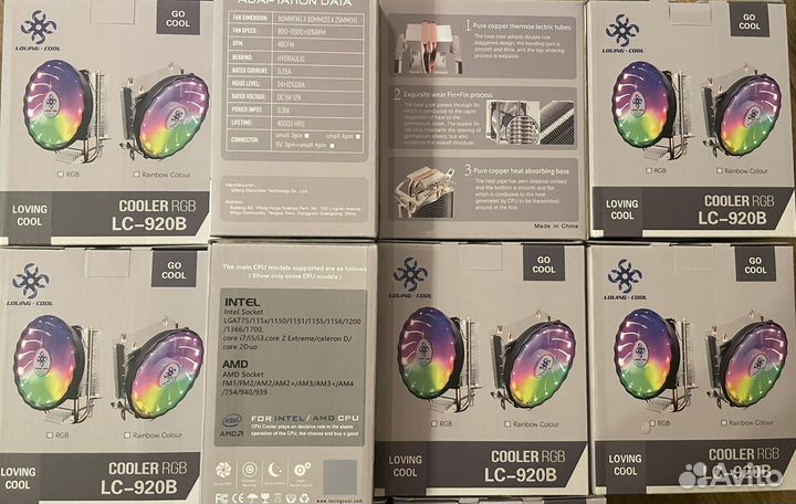 Новый Башенный Кулер для процессора с RGB