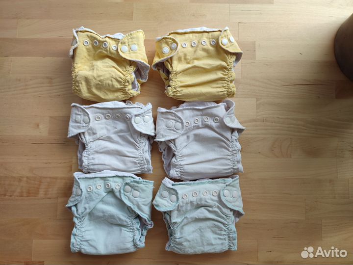 Многоразовые подгузники Little pirate 6 штук