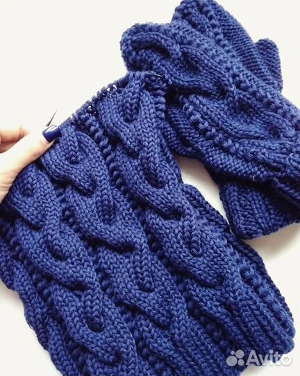 Шапка, варежки, шарф, снуд