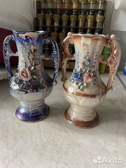 Кувшины цветное стекло СССР