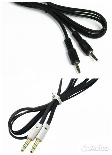 Аудио Кабель 3.5 мм джек-джек 1.2/2/3/5 метров