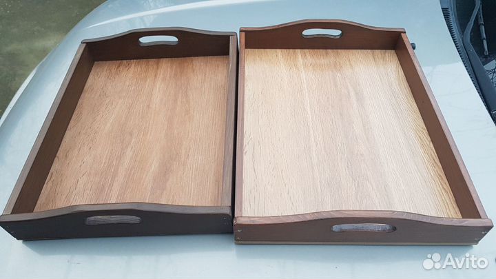 Подносы из дерева ручной работы