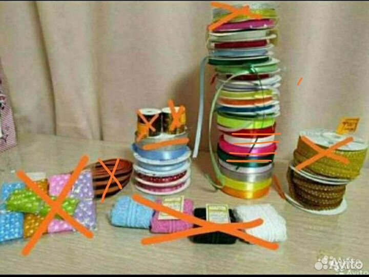 Ленты атласные Гамма и Бестекс, кружево